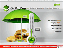 Tablet Screenshot of getpayday.co.uk