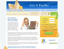 Tablet Screenshot of getpayday.com